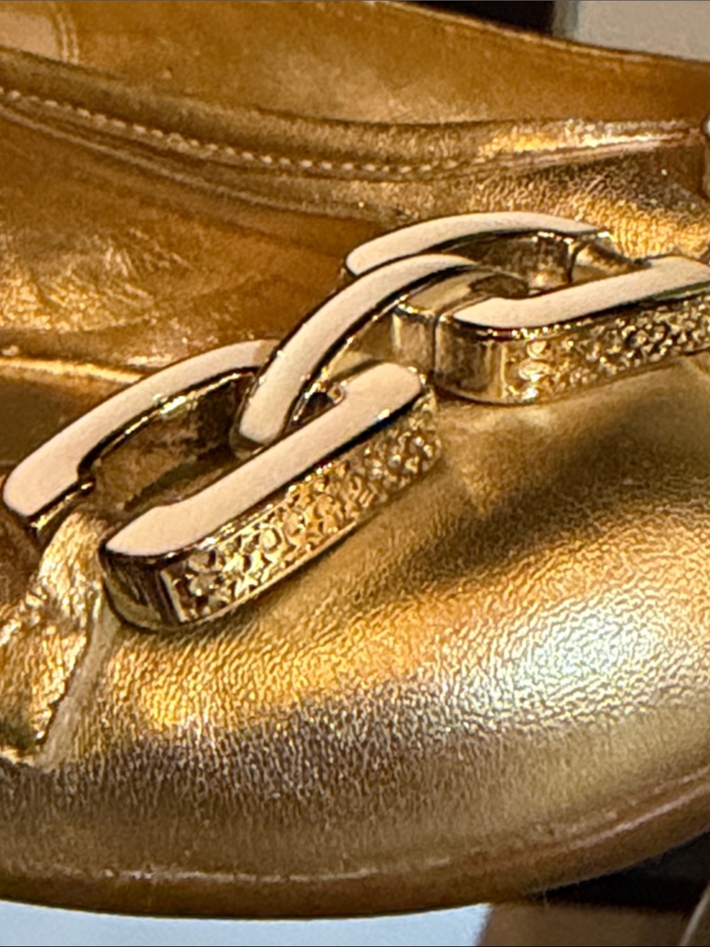 Coach Gold Ashleen Ballet Flats - Picture 7 of 7